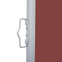 vidaXL Retractable Side Awning Brown 55.1