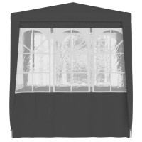 vidaXL Professional Party Tent with Side Walls 6.6'x6.6' Anthracite 0.3 oz/ft虏