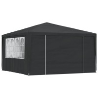 vidaXL Professional Party Tent with Side Walls 13.1'x13.1' Green 0.3 oz/ft虏