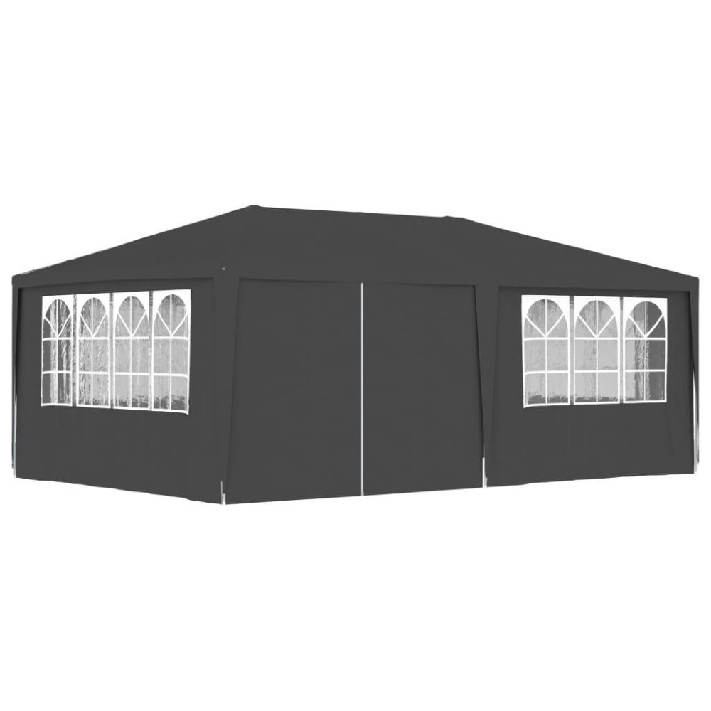 vidaXL Professional Party Tent with Side Walls 13.1'x19.7' Anthracite 0.3 oz/ft虏