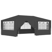 vidaXL Professional Party Tent with Side Walls 13.1'x19.7' Anthracite 0.3 oz/ft虏