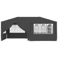 vidaXL Professional Party Tent with Side Walls 13.1'x19.7' Anthracite 0.3 oz/ft虏