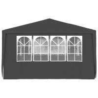 vidaXL Professional Party Tent with Side Walls 13.1'x19.7' Anthracite 0.3 oz/ft虏