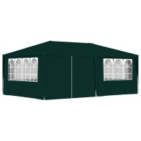 vidaXL Professional Party Tent with Side Walls 13.1'x19.7' Green 0.3 oz/ft虏