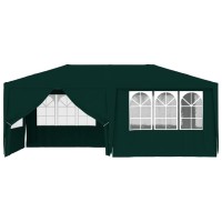 vidaXL Professional Party Tent with Side Walls 13.1'x19.7' Green 0.3 oz/ft虏