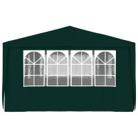 vidaXL Professional Party Tent with Side Walls 13.1'x19.7' Green 0.3 oz/ft虏