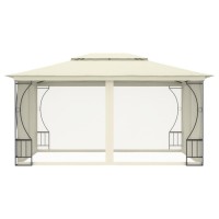 vidaXL Gazebo with Nets 9.8'x13.1'x8.7' Cream