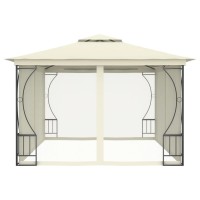 vidaXL Gazebo with Nets 9.8'x13.1'x8.7' Cream