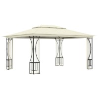 vidaXL Gazebo with Nets 9.8'x13.1'x8.7' Cream