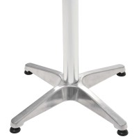 Vidaxl Patio Table Silver 23.6X23.6X27.6 Aluminum