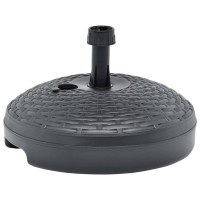 vidaXL Umbrella Base Sand/Water Filled 5.3 gal Anthracite Plastic Rattan