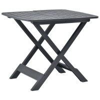 vidaXL Folding Patio Table Anthracite 31.1