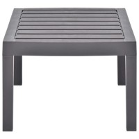 Vidaxl Patio Table Mocha 30.7X21.7X15 Plastic