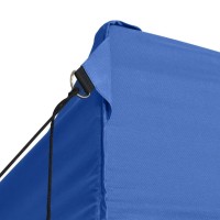 vidaXL Professional Folding Party Tent with 4 Sidewalls 9.8'x13.1' Steel Blue