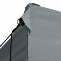 vidaXL Professional Folding Party Tent with 4 Sidewalls 9.8'x13.1' Steel Anthracite