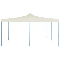 vidaXL Folding Gazebo 16.4'x16.4' Cream