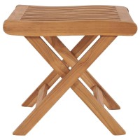 Vidaxl Folding Footrest 18.3X19.3X16.3 Solid Teak Wood