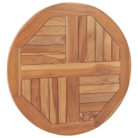 vidaXL Table Top Solid Teak Wood Round 1