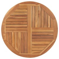 vidaXL Table Top Solid Teak Wood Round 1