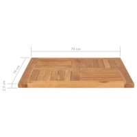 vidaXL Table Top Solid Teak Wood 27.6