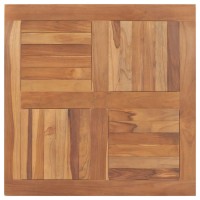 vidaXL Table Top Solid Teak Wood Square 31.5