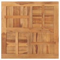 vidaXL Table Top Solid Teak Wood Square 31.5