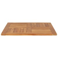 vidaXL Table Top Solid Teak Wood Square 31.5