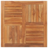 vidaXL Table Top Solid Teak Wood Square 35.4