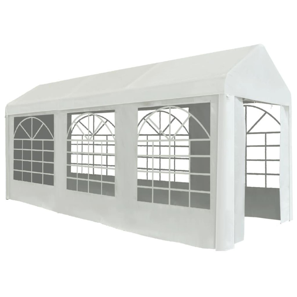 vidaXL Party Tent PE 6.6'x16.4' White