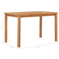 vidaXL Patio Dining Table 47.2