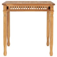 Vidaxl Patio Dining Table 31.5X31.5X31.5 Solid Teak Wood