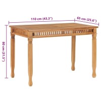 vidaXL Patio Dining Table 43.3