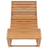 Vidaxl Rocking Sunlounger Solid Teak Wood