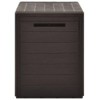 Vidaxl Patio Storage Box Brown 30.7X17.3X21.7