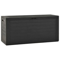 Vidaxl Patio Storage Box Anthracite 45.7X17.3X21.7