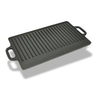 vidaXL Grill Platter Cast Iron Reversible 19.7