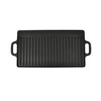 vidaXL Grill Platter Cast Iron Reversible 19.7