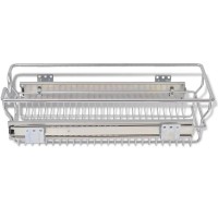 vidaXL Pull-Out Wire Baskets 2 pcs Silver 11.8