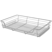 vidaXL Pull-Out Wire Baskets 2 pcs Silver 31.5