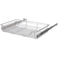 vidaXL Pull-Out Wire Baskets 2 pcs Silver 31.5