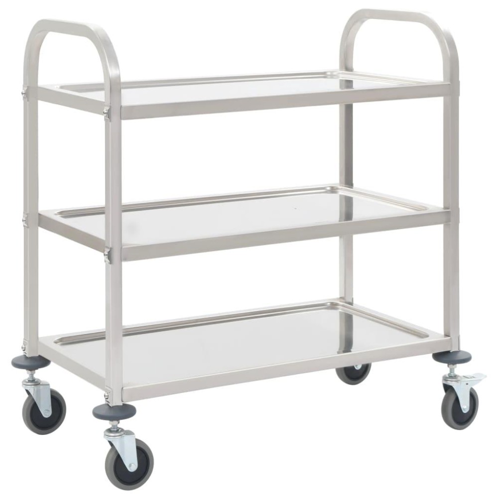 vidaXL 3-Tier Kitchen Trolley 38