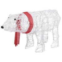 Vidaxl Christmas Light Decoration Bear 45 Leds 28X7.9X15 Acrylic