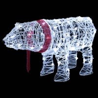 Vidaxl Christmas Light Decoration Bear 45 Leds 28X7.9X15 Acrylic