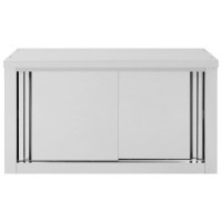 vidaXL Kitchen Wall Cabinet with Sliding Doors 35.4