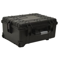 Vidaxl Wheeled Flight Case Black 22.8X17.7X10.6 Pp