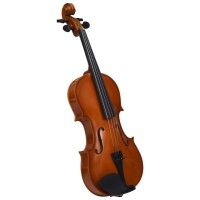 Vidaxl Violin Full Set With Bow And Chin Rest Dark Wood 4/4