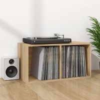 Vidaxl Vinyl Storage Box Sonoma Oak 28X13.4X14.2 Engineered Wood