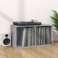 Vidaxl Vinyl Storage Box Concrete Gray 28X13.4X14.2 Engineered Wood
