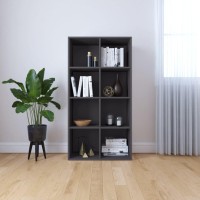 Vidaxl Book Cabinet/Sideboard Gray 26X11.8X51.2 Engineered Wood