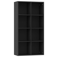 Vidaxl Book Cabinet/Sideboard Gray 26X11.8X51.2 Engineered Wood